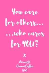 You care for others